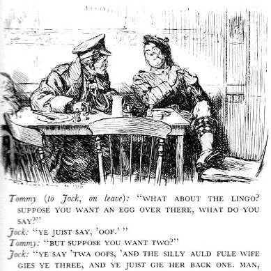 Cartoon from Punch “How to order eggs in France”